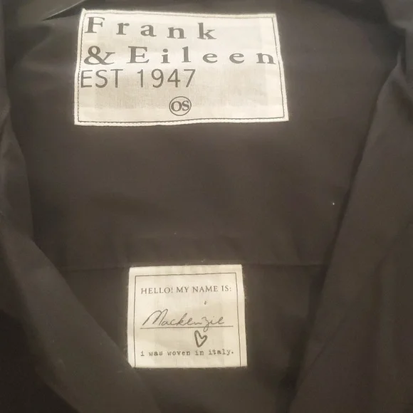 FRANK AND EILEENMACKENZIEONE SIZEBUTTONUPSHIRT